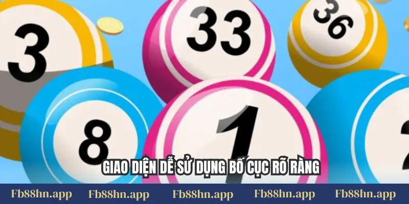 Giao diện dễ sử dụng bố cục rõ ràng